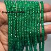 Natural Emerald Faceted Beads: Zambian Gemstone, 4-5mm Loose Beads
