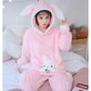 Winter Thick Warm Flannel Pajamas Sets for Women Sleepwear Home Clothing Pajama Home Wear Pyjamas Set