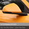 Carbon Fiber Car Rearview Mirror Decor Trim Sticker for Ford Mustang 2015-