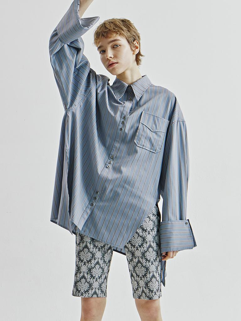 VEGAN TIGER Jacquard Zipper Half Pants