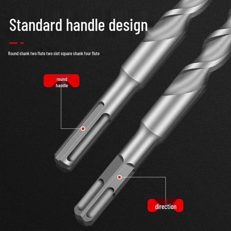

Tungsten Steel Concrete Hammer Drill Bit for Impact Drills 6*150 Square Shank