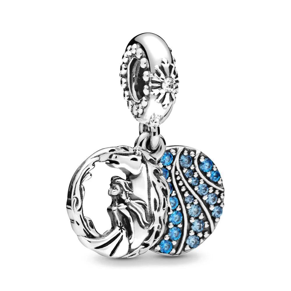 New 925 Silver Miniso  Mouse Castle Hat Princess Pendant For Bracelet DIY Exquisite Jewelry
