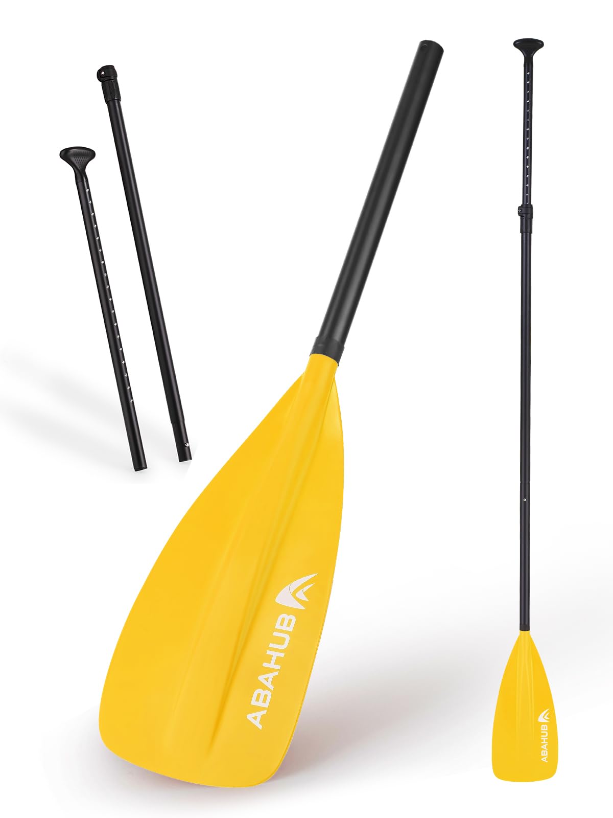 

Abahub SUP Весло Регулируемое Весло для гребли стоя Легкое Весло для падлборда Вал из алюминиевого сплава с полиуретановым покрытием Желтое Пластиковое Нейлоновое Лезвие - 3-секционное - Весло,