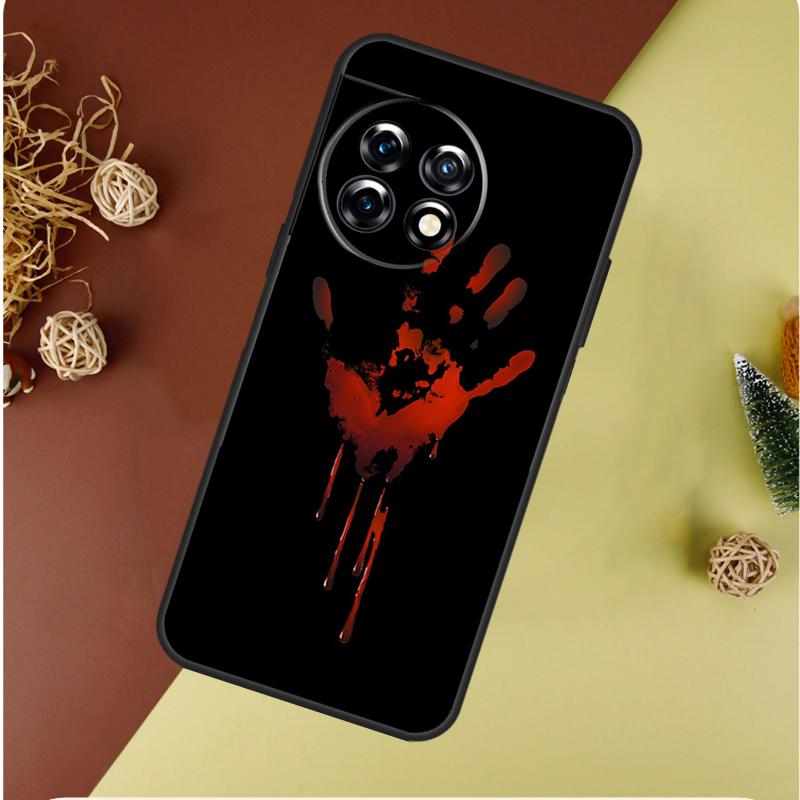 Bloody Hand For OnePlus 13 13R 12 12R 11 9 10 Pro 8T 9RT 10T 10R Nord 4 CE 2 3 Lite N20 N30 Phone Case