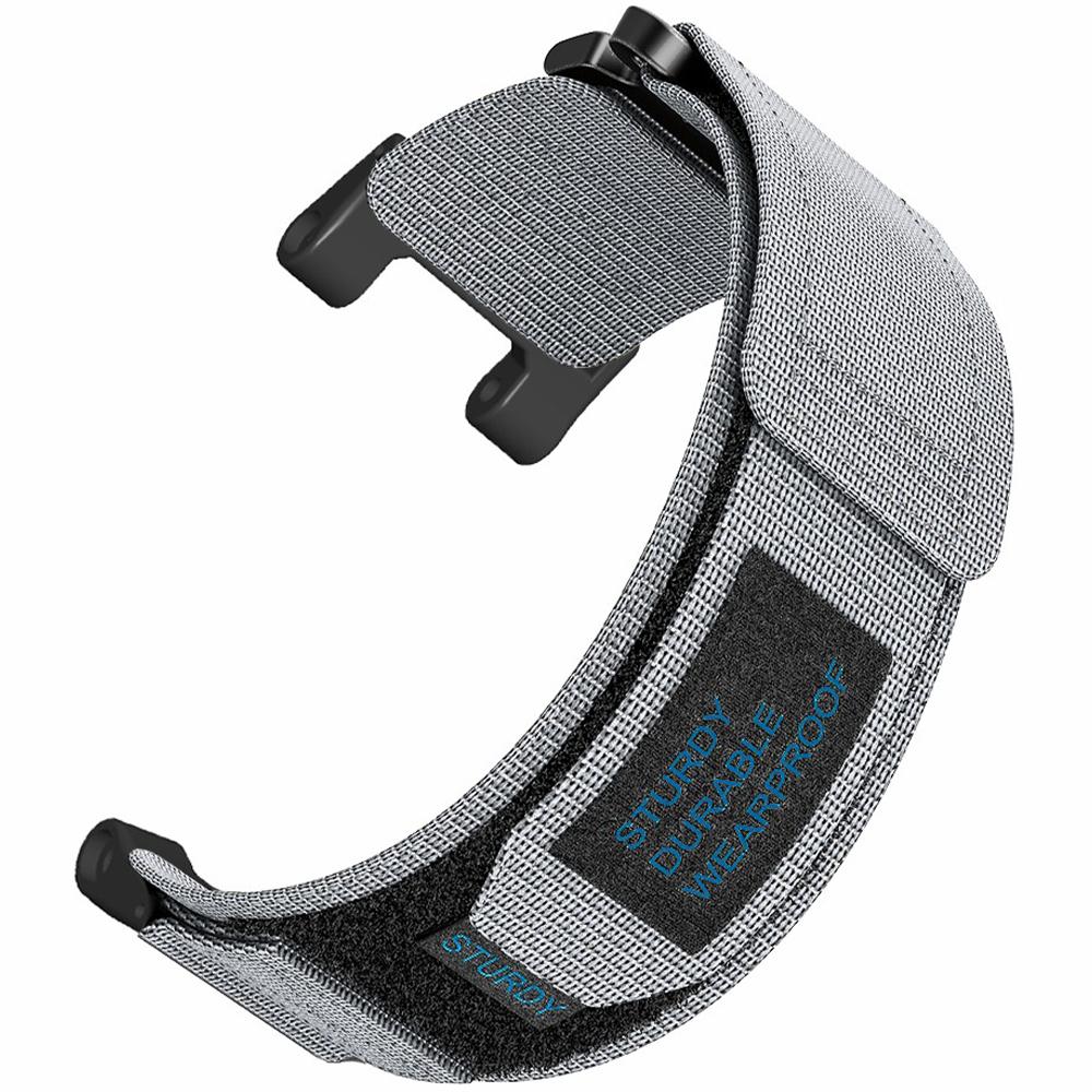 For Huami Amazfit T-Rex/T-Rex Pro Outdoor Sports Watch Strap Magic Tape Adjustable Nylon Band