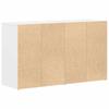 Credenza Bianca con Cassetti 120 x 36 x 69 cm Truciolato