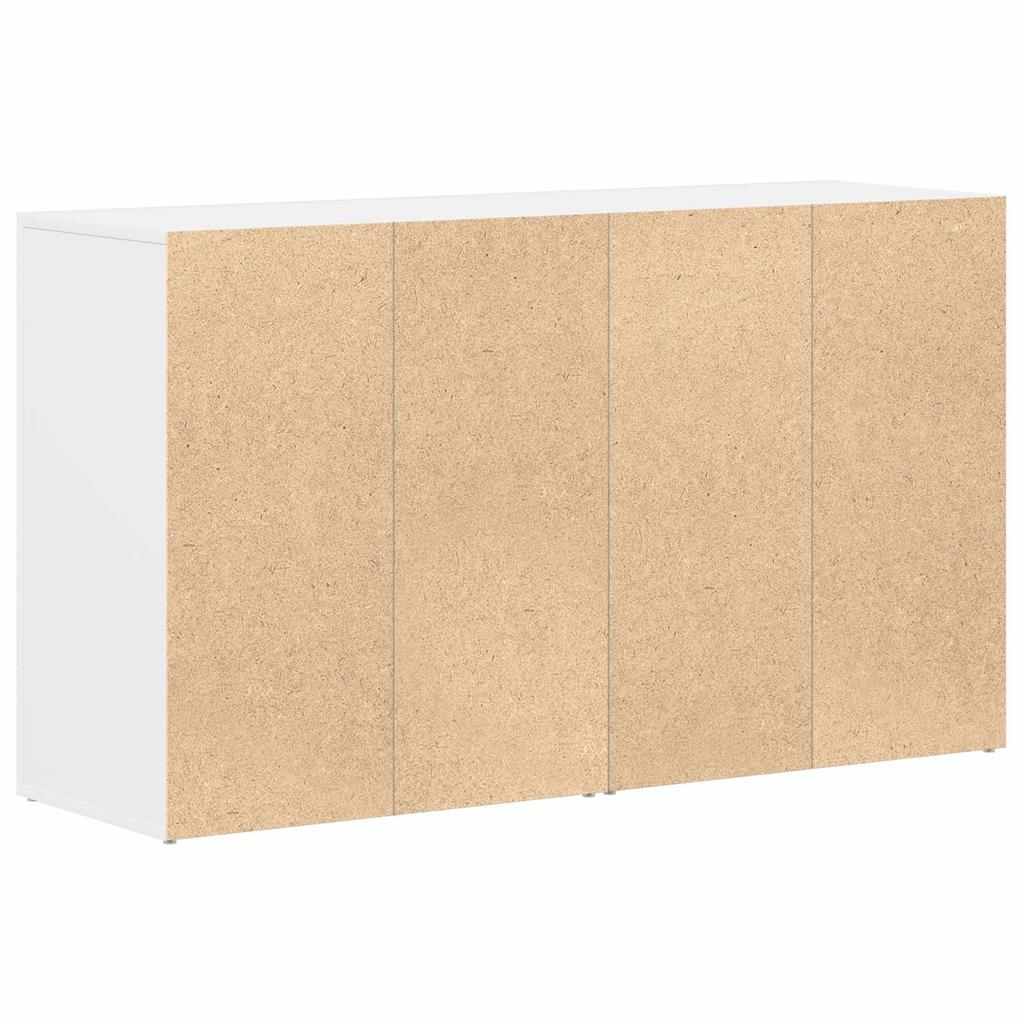 Credenza Bianca con Cassetti 120 x 36 x 69 cm Truciolato