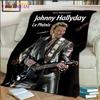Johnny Hallyday Warm Plush Flannel Blanket Throw Blanket for Living Room Bedroom Bed Sofa Picnic