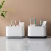 New Portable Electric Toothbrush Storage Box Multi-function Grid Bathroom Shelf Drainable Bathroom Toiletries Storage Rack