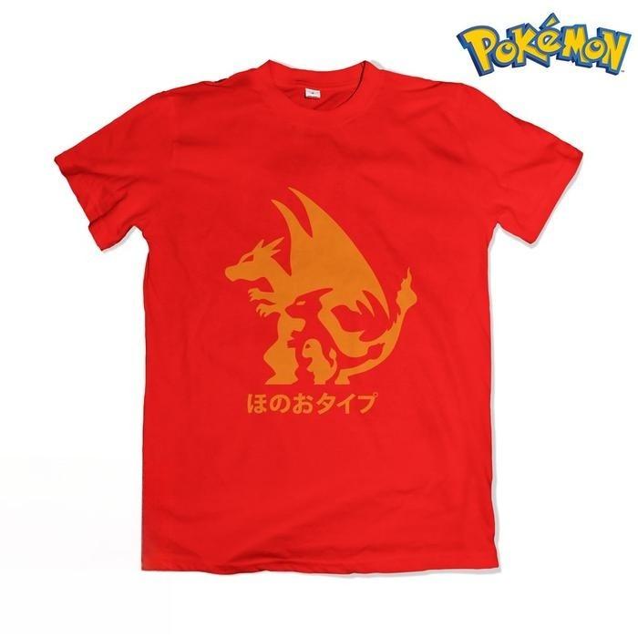 2025 Letní Pokémon Anime Kaos Charizard 100% Čistá Bavlna Tištěné Tričko Pánské Harajuku Volné Ležérní Univerzální Krátký Rukáv