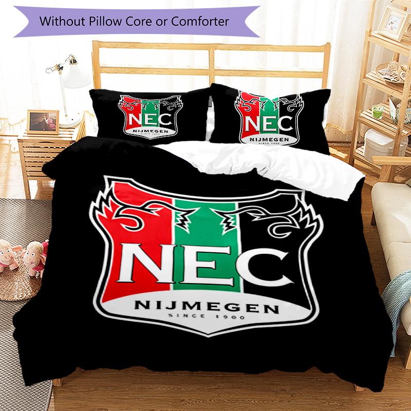 NEC Nijmegen Pattern Bedding,Quilt Set Quilt Cover Pillowcase Home Birthday Gift (1*duvet Cover+2*pillowcase,without Core)