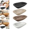 Decorative Wooden Storage Tray Hand Carved Bowl for Candle Tabletop Display for Kitchen or Living Room