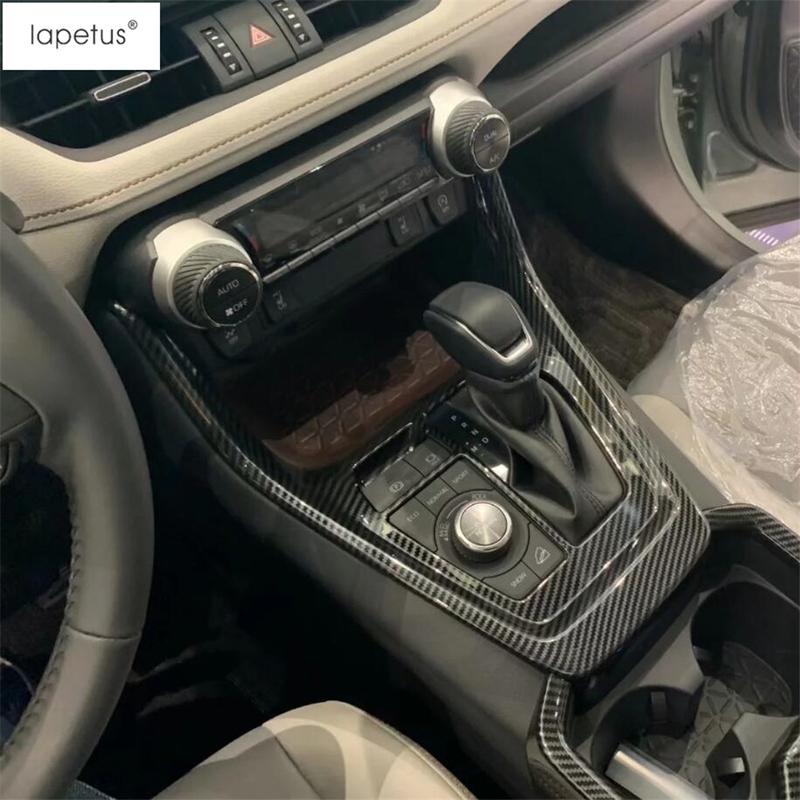 Central Control Gear Shift Panel Frame Decoration Cover Trim For TOYOTA RAV4 RAV 4 XA50  - 2024 ABS Carbon Fiber Accessories