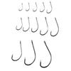 Lure Hooks Barbed Fishing Hooks Off-set Fishing Hook Flattened Sharped Fishhooks Big Long Shank