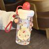 Summer Straw Cup for Girls – Fruit Tea Filter, Portable & Stylish Student Plastic Cup