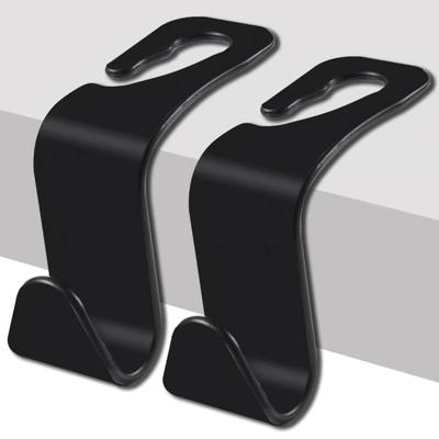 Reposacabezas Universal para Asiento de Coche Gancho de Fibra de Carbono Colgador de Almacenamiento Ganchos para Asiento Trasero de Coche Organizador Soporte Accesorios Interiores para Automóvil