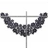 Wateroplosbare kanten kraag polyester zijde borduursel corsage driedimensionaal hol borduursel valse kraag DIY kant accessoires