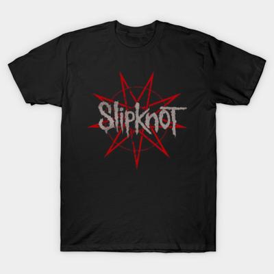 Taille asiatique Coton Unisexe T-shirt Imprimé T-shirt Slipknot Impression sans découpe Coupe Regular