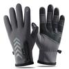 Autumn and Winter Warm Gloves Men Plus Velvet Thickened Cold Proof Waterproof Zipper Cycling Gloves Anti Slip Touch Screen Outdoor Sports