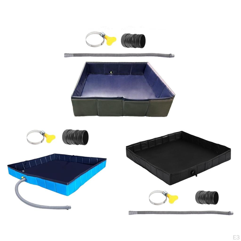 Camping Shower Base Floor Portable Foldable Pan Versatile Supplies Showers Tent Awning