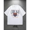 European Sizes Men'S Chicago Football Vintage 1920 Graphic T-Shirt - Soft Crewneck Tee with Bear & 1920 Design