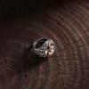 Women's Retro S925 Sterling Silver Buddha Ring, Heavy Craftsmanship, Aged Finish, High-End, Adjustable, Hand Jewelry