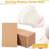 100pcs Kraft Paper Jewelry Display Cards Hanging Holes Keychain Display Cards  Jewelry Making