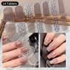 14Tips Gel Nail Stickers Semi Cured Full Cover Stickers Gel Nail Patch Polish Strips DIY Nail Art Making Waterproof Manicure Art