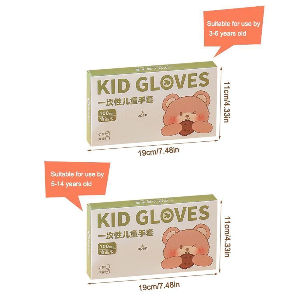 New Acid Work Safety Disposable Gloves Food Grade TPE Latex Free Gloves Transparent Non-Slip Kid Gloves