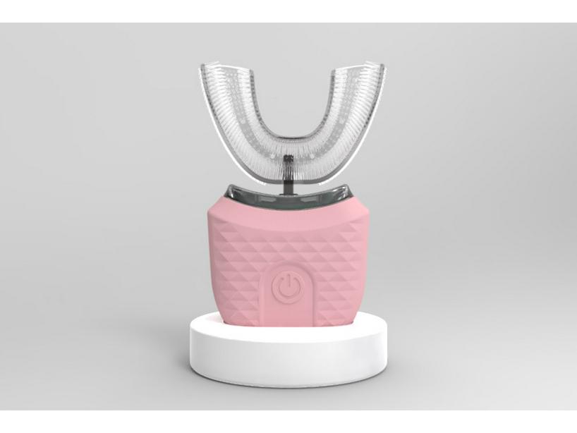 

Automatic Sonic U-Shaped Electric Toothbrush with Wireless Charging розовый