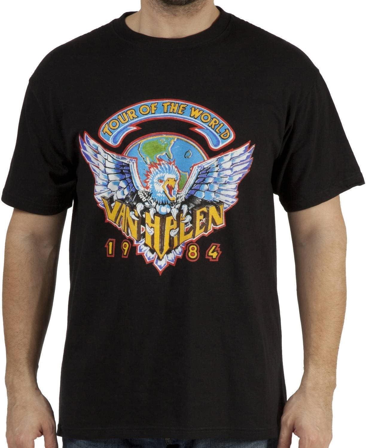 Men s Van Halen 1984 Tour Of The World Men s T-Shirt S чёрный