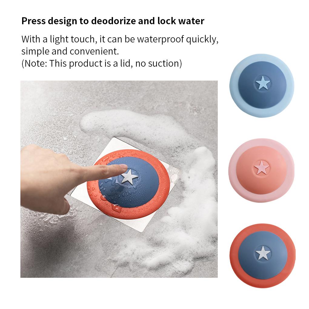 Sink Strainer Pressing Non-slip Sewer Hair Catcher TPR Kitchen Bathroom Drain Stopper