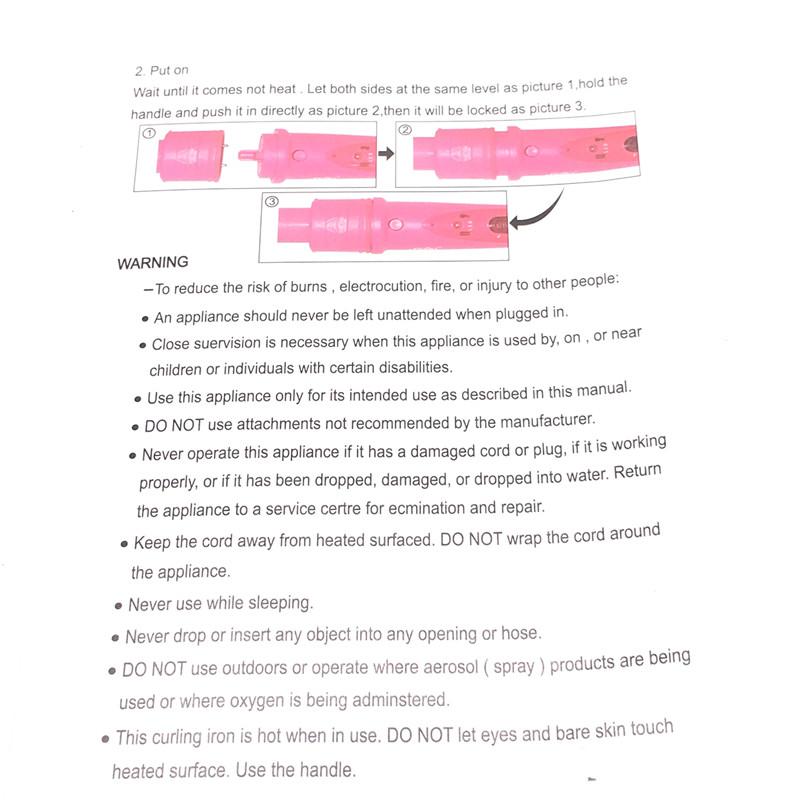 3 in 1 Lockenstab Pflege Styling Lockenstab Austauschbare 3 Teile Clip Haareisen Lockenstab Set Lockenstab Frisuren Werkzeug