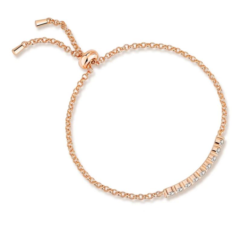 S925 Bracelet Is Fashionable and Versatile, New Model Full of Diamonds, European and American Cross-border Boutique Moissanite Bracelet for Women
