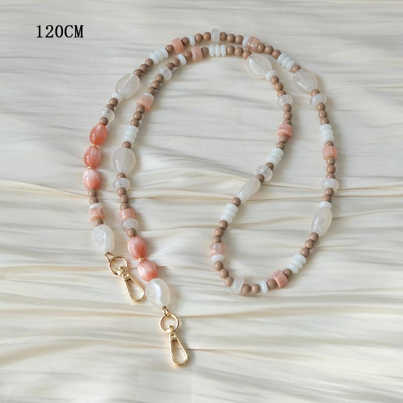 New Phone Accessory Long Cellphone Chain Anti Lost Universal Beaded Shoulder Neck Crossbody Phone Strap Phone Case Holder Chain