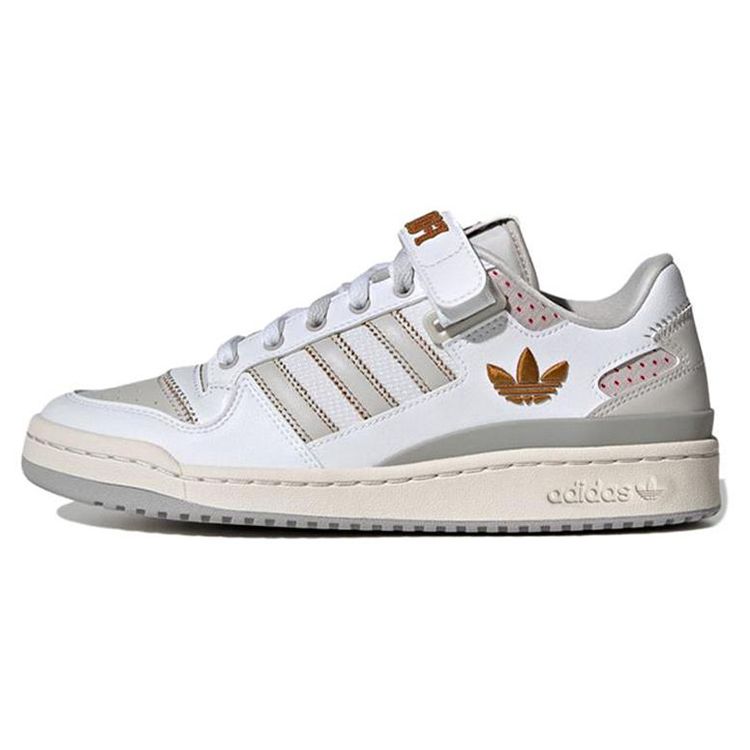 

Adidas Forum Low White Grey Embroidered Unisex Sneakers Cloud-White Grey-One Mesa IE0477 40