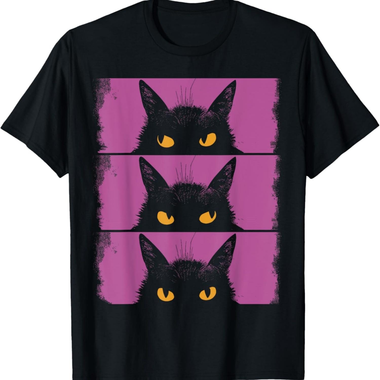 

Любитель кошек, Ворчливый черный котенок, Кошачья мама, Кошачий папа Футболка для мужчин женщин девочек детей(2) S чёрный