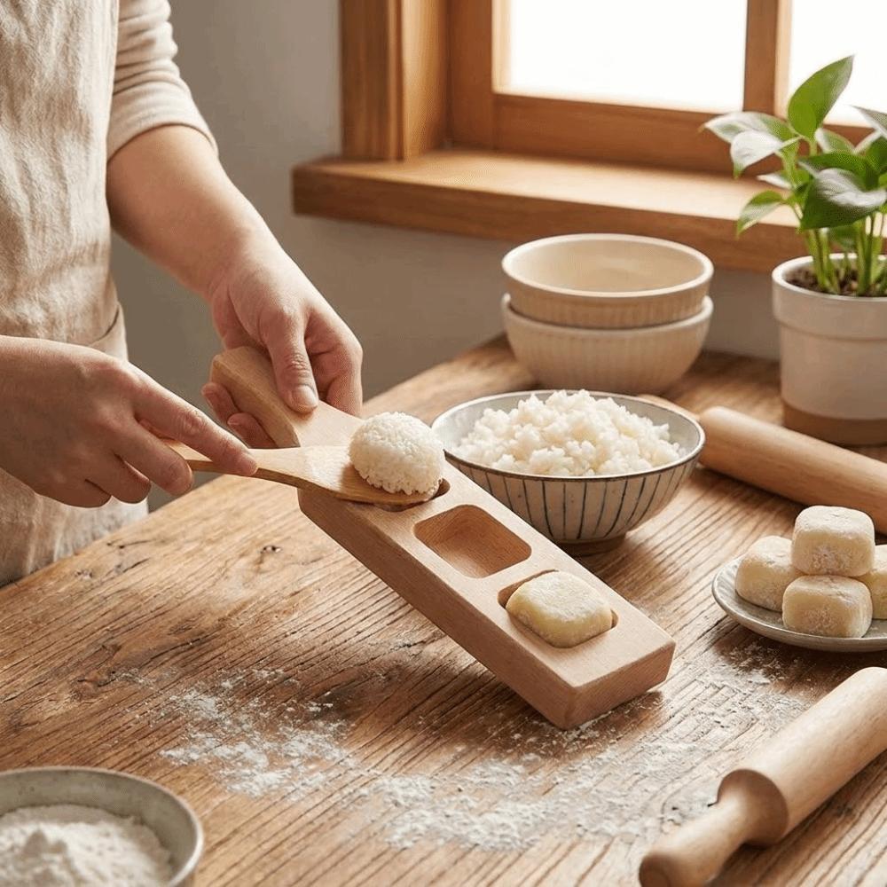 Handmade Wooden Pastry Mold Non-Stick Dessert Mold Traditional Mooncake Mold Kitchen