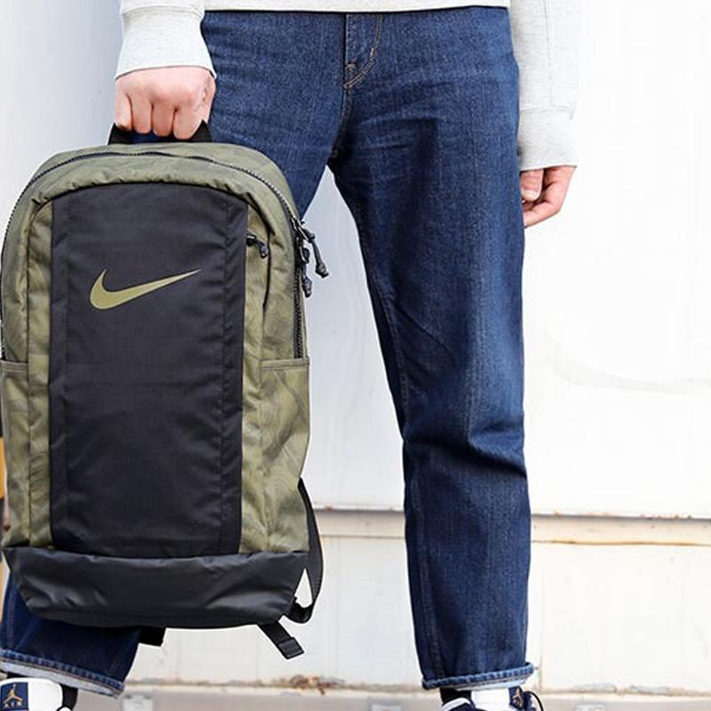 Nike Polyester Backpack Regular Unisex Olive Green Casual