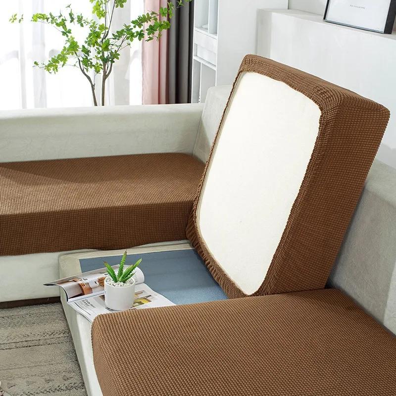 Stretch Spandex Sectional Sofa Cover Slipcovers for L-Shaped Couches Modern Living Room Protector Washable Removable Covers