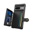 For Google Pixel 8 Card Bag Phone Case PU Leather+TPU Cover Support Magnetic Car Mount