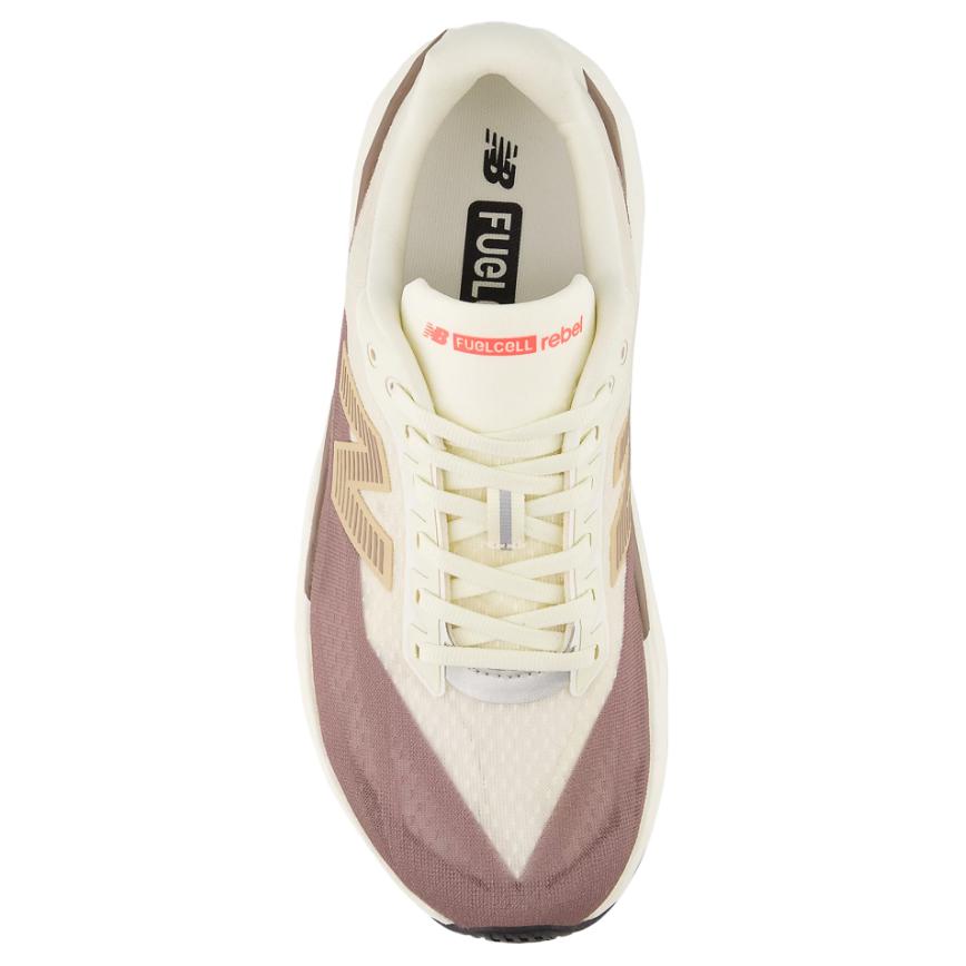 New New Balance FuelCell Rebel V5 Abrasion Resistant Breathable Low Top Running Shoes Women's Beige Brown WFCXLJ5