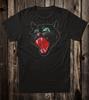 Retro Halloween Tee T Shirt Vintage Art Goth Tattoo Spooky Black Cat