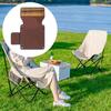 Folding Chair Cover with Side Pocket, High Back, Portable Stool Cover, for Hiking, Lawn