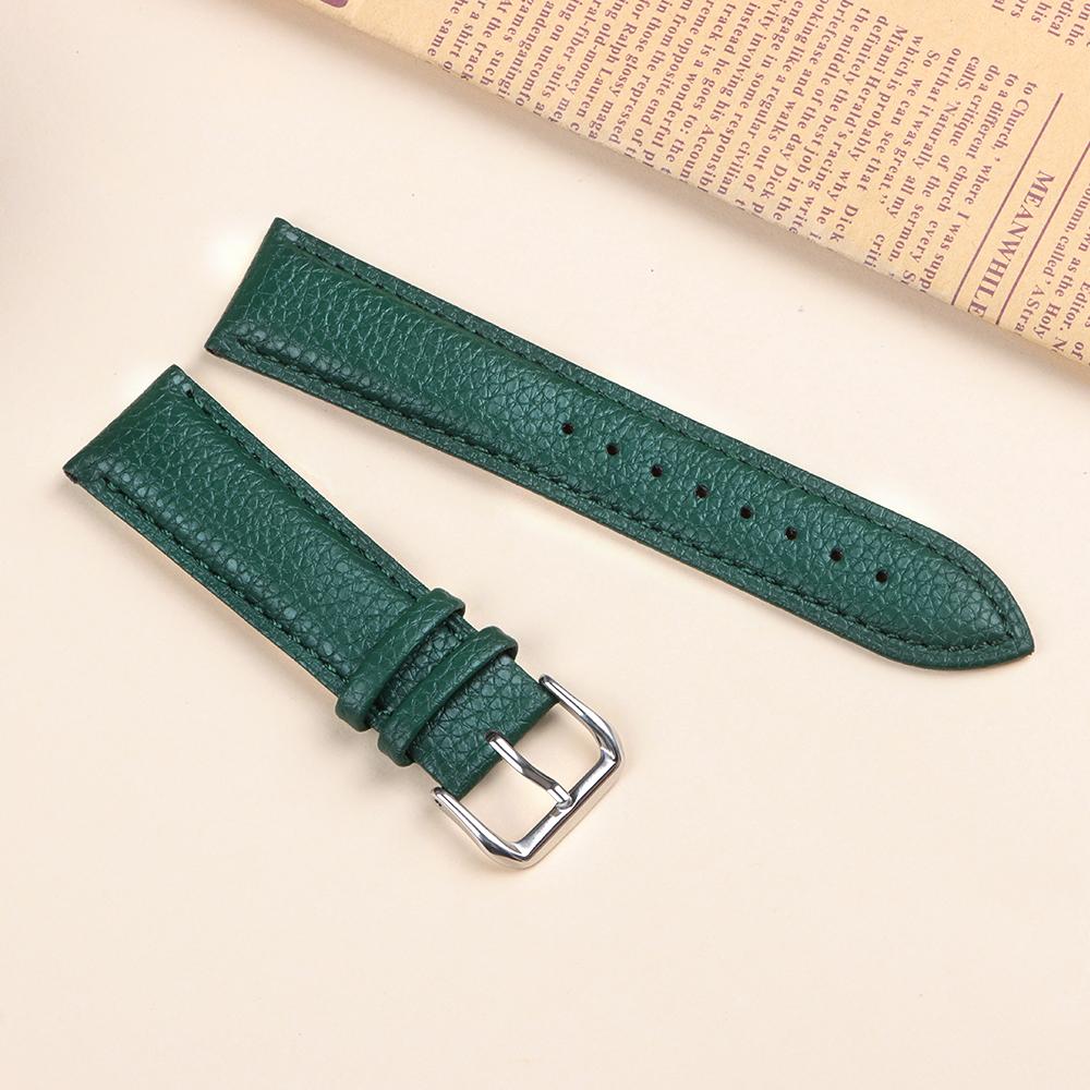 New Leather Watch Strap 18mm 20mm 2mm for Samsung Watch4/5/6/7 40mm 44mm Classic Replacement Bracelet Lizard Pattern Wristband
