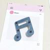 Vintage Y2K Musical Note Hairclip for Women Harajuku Star Print Side Bangs Clip Sweet Cute Girls Hairpin Trendy Hair Accessories