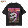 Muse Mohawk Totenkopf Vintage Oversized T-Shirt Sonderanfertigung Z3J4
