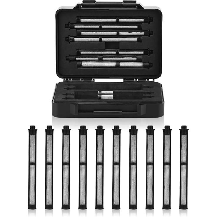 Airless Spray Gun Filter 287032 and 287033 Compatible with Suitable for Spray Gun Contractor II and FTx II Latex 60 Mesh 5pcs and 100 Mesh