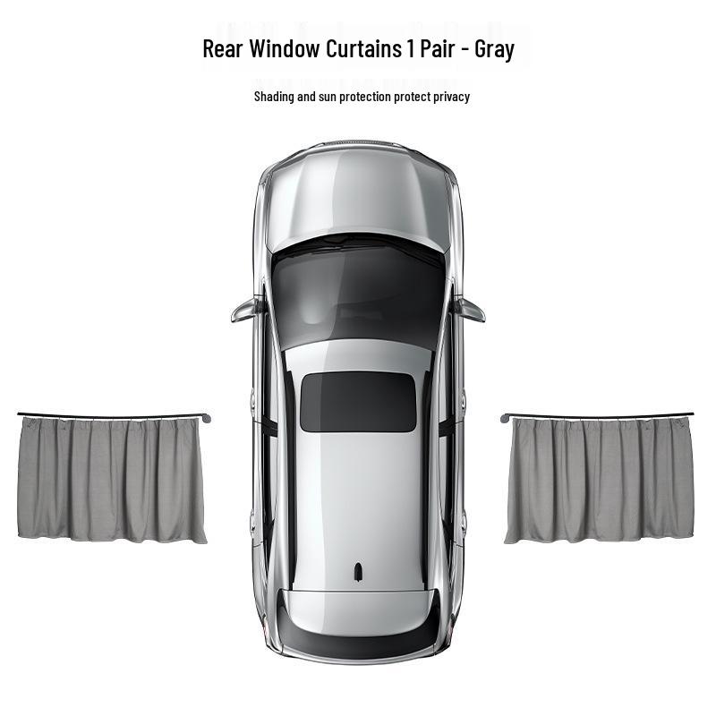 Enhanced One-Button Auto Retractable Car Window Sun Shade Curtain