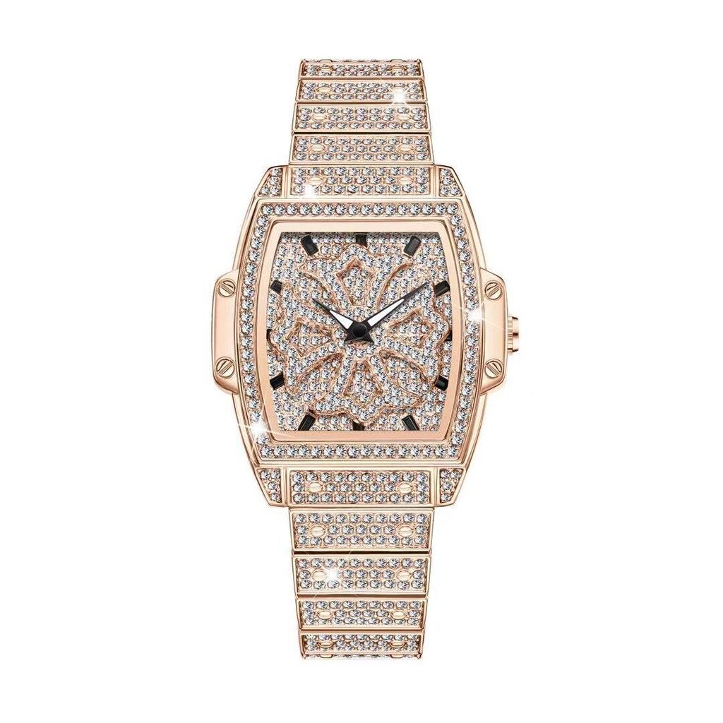 Time Has Come And Gone, Women'S Watches, Wine Barrels, Women'S Watches, Women'S Luxury Full Diamond Steel Belts, High-Value Fashion Watches
